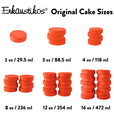 Cadmium Red Vermillion Original Cakes